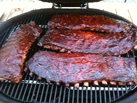 Check Out the Color On These Yazoo's Delta Q Style St. Louis Spare Ribs