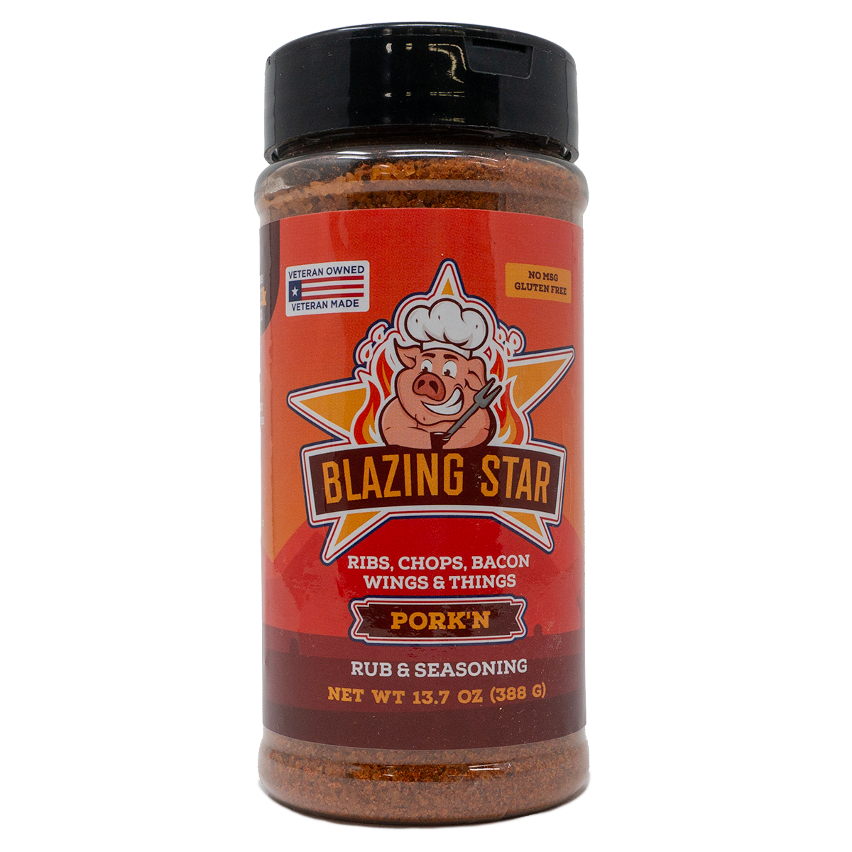 Bottle of Beef Rub from Blazing Star BBQ 