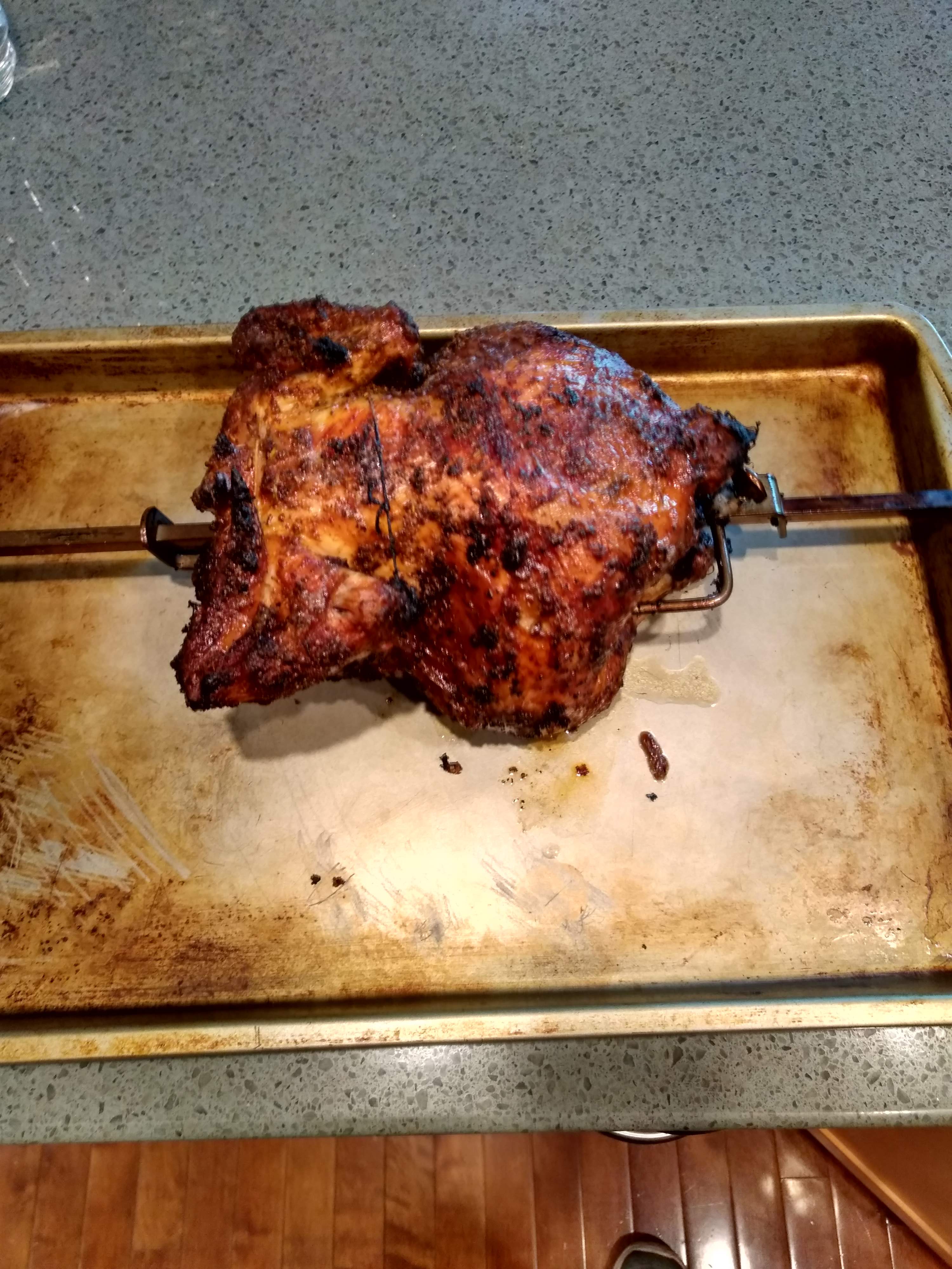 Smoked Rotisserie Chicken Chicken