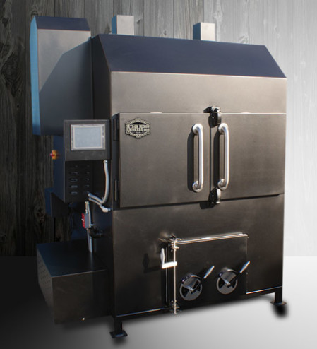 The MMS-1500 ROTISSERIE Myron Mixon Commercial Smoker weighs in at 3800 pounds and starts around $30k!